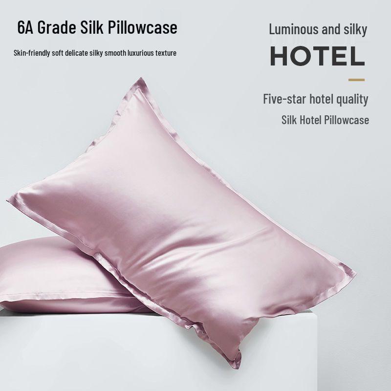 Luxurious Mulberry Silk Pillowcase - Soft, Breathable, Smooth, and Beauty-Enhancing High-Value Pillow Cover.