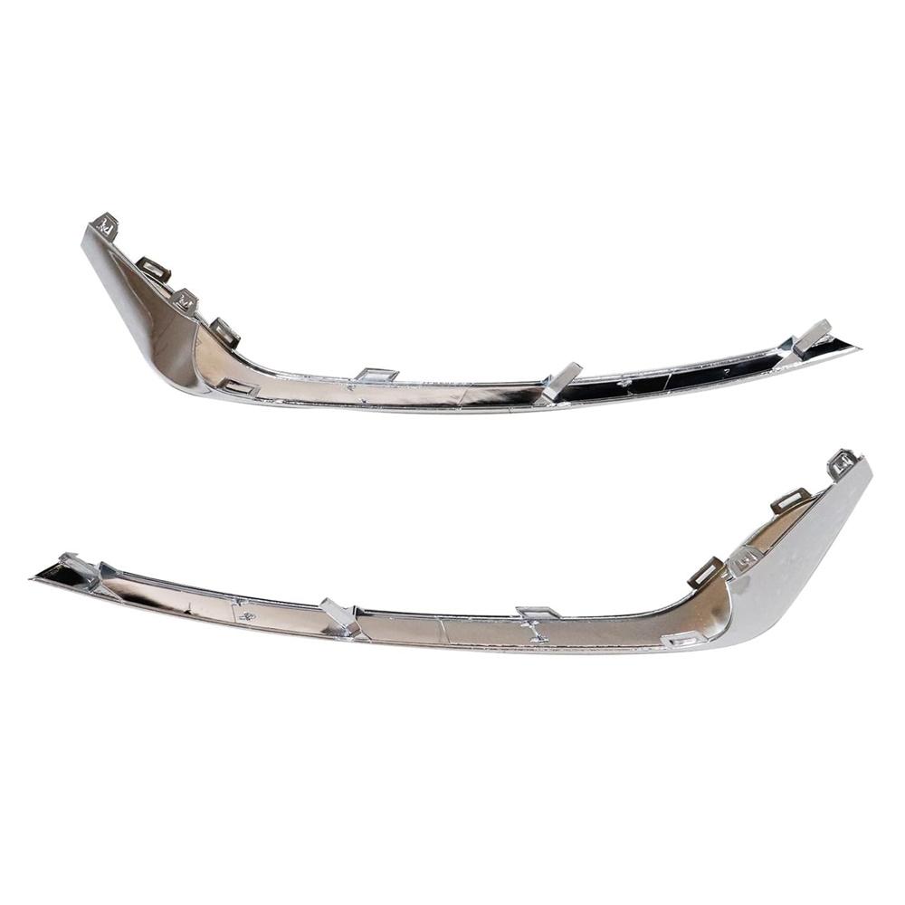 Pair Chrome Front Bumper Fog Light Lamp Strip Trim Lh Rh For Ford Fusion 2019-20