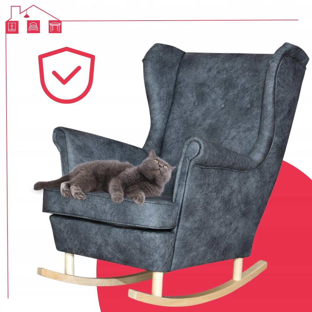 FOTOLIU BALANSOAR GRI CU URECHI ECO PIELE ARI STIL SCANDINAV Family Meble