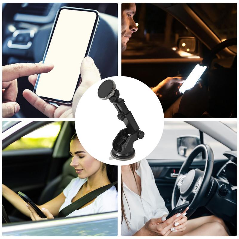 Dashboard Cell Phone Holder Magnetic Anti-Slip Phone Mount Shockproof Cell Phone Holder Multipurpose Phone Support For Dashboard