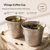 Stainless Steel Coffee Mug 300Ml Retro Style Cup Travel Tumbler Coffee Jug Milk Tea Cups Office Beer Mugs Cold Drinks Drinkware