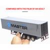1/48 Crisis Detachable Pull Back Alloy Container Truck Toy, Construction Truck Model Toy, Simulation for Kids Birthday Gifts