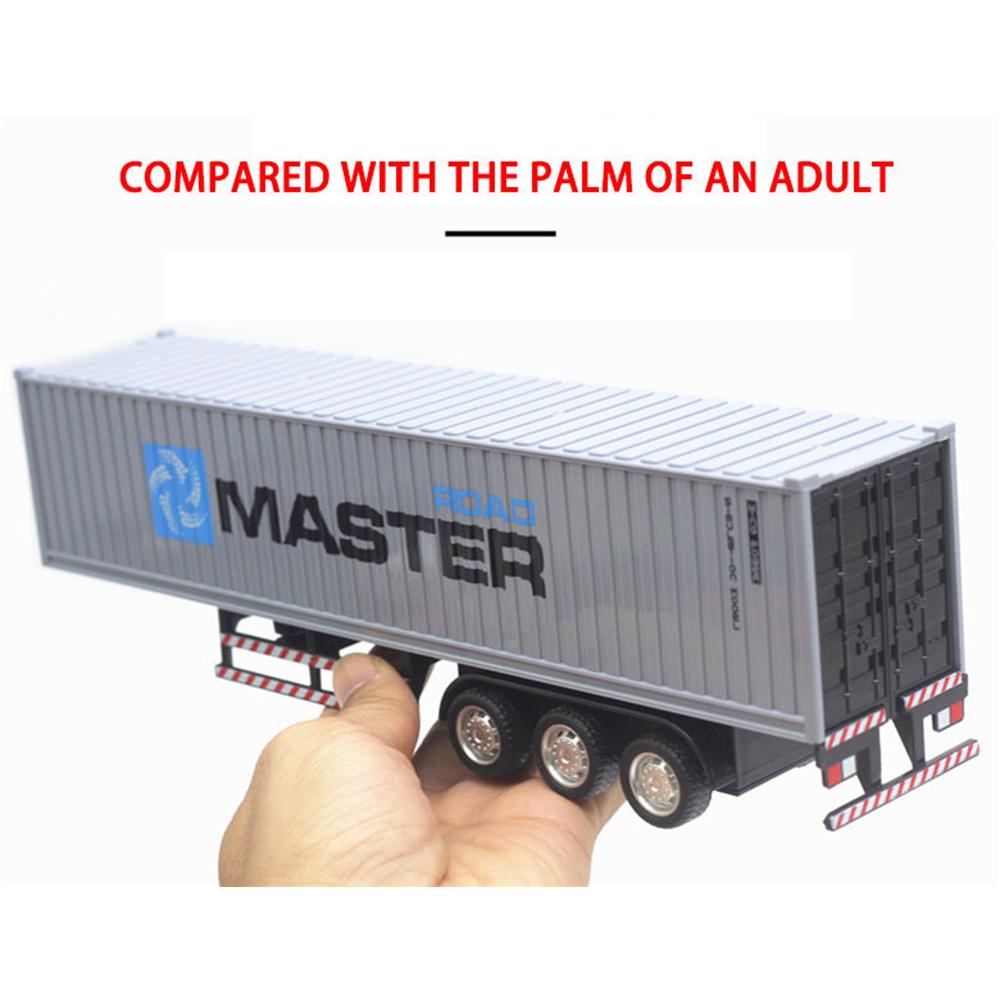 1/48 Crisis Detachable Pull Back Alloy Container Truck Toy, Construction Truck Model Toy, Simulation for Kids Birthday Gifts