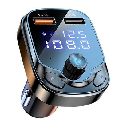 3.1A Car Phone Charger Quick Charge 3.0 PD Fast Charging USB Car Charger U Disk MP3 Player Bluetooth 5.0 FM Transmitter