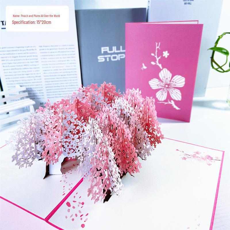 Karta urodzinowa i na dzień nauczyciela w stylu INS 3D: Kreatywny prezent DIY w postaci papierowej rzeźby na chińskie Walentynki