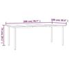 VidaXL Ensemble à manger de jardin 9 pcs noir résine tressée et acier 3203351