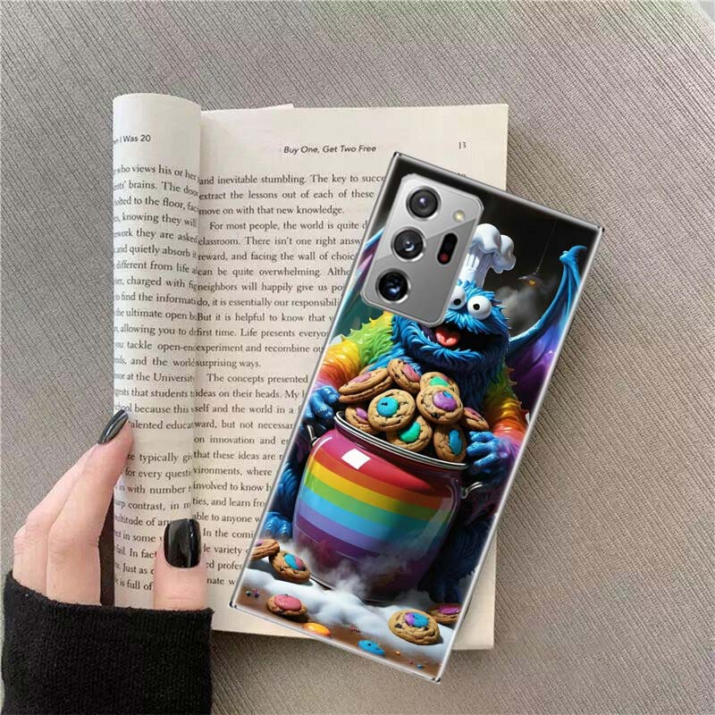 Funny Cookie M-Monster Phone Case for Samsung A17 A37 A57 A07 A16 A26 A36 A56 A05S A15 A25 A35 A55 Galaxy A03 A13 A23 A33 A53 A5