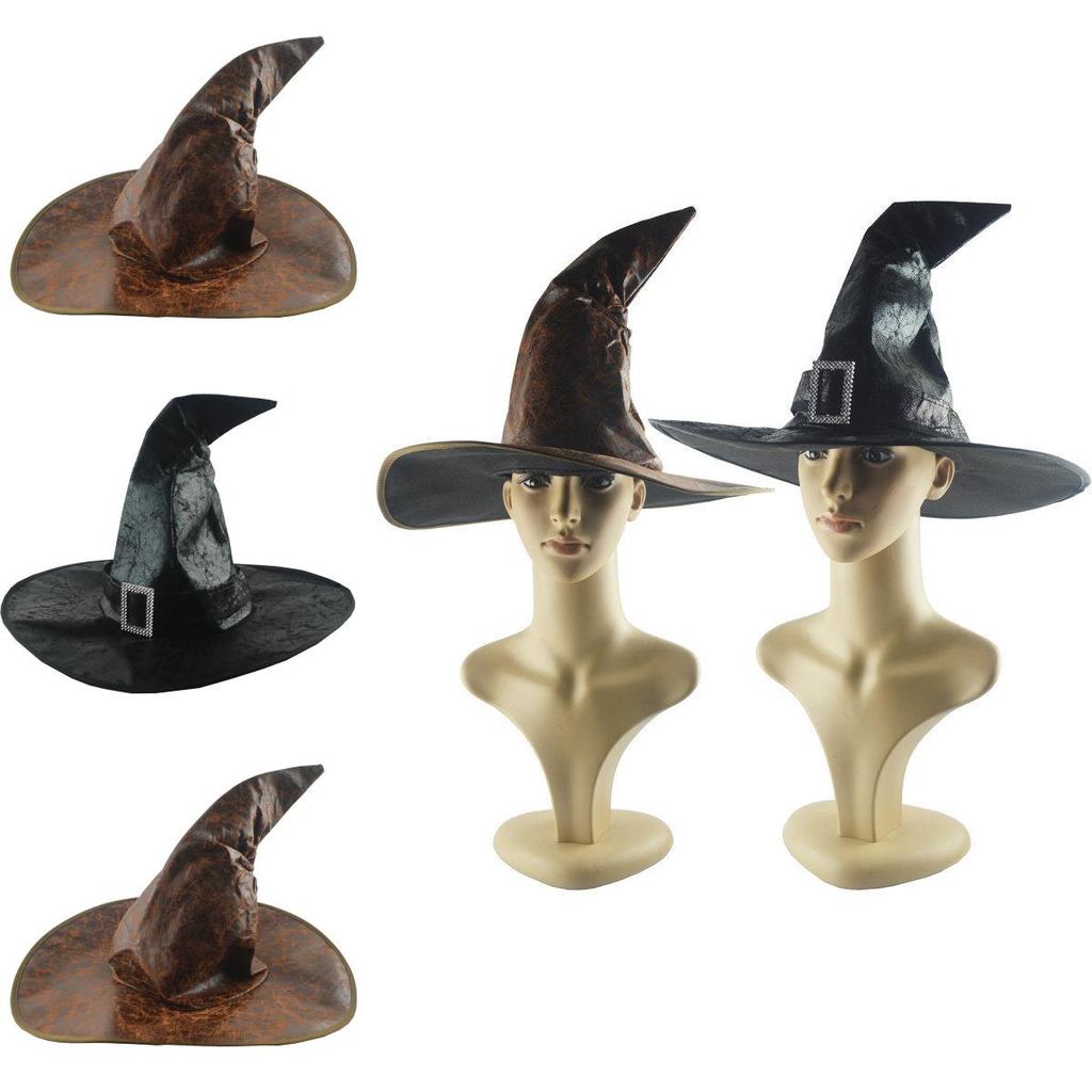 Harry Potter Witch Hat Costume Accessory With Leather Finish For Cosplay Events