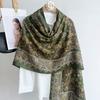 Autumn And Winter New Linen Long Sunscreen Scarf Women'S High-End Silk Scarf Air-Conditioned Room With Shawl Dual-Purpose