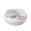 Nordic Retro Ceramic Ashtray - Large, Personalized, Trendy Blue Pink Design for Living Room