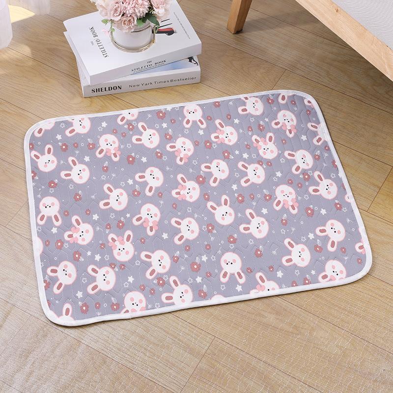 Cat Dog Sleeping Mat Pet Summer Cooling Latex Pad Cute Cartoon Pattern  Kennel Ice Silk Cool Mats Floor Sofa Blanket Pet Supplie