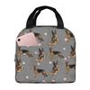German Shepard Pattern Insulated Lunch Bag for Kids School Cooler Thermal Food Box Tote Portable Lunch Boxes Container