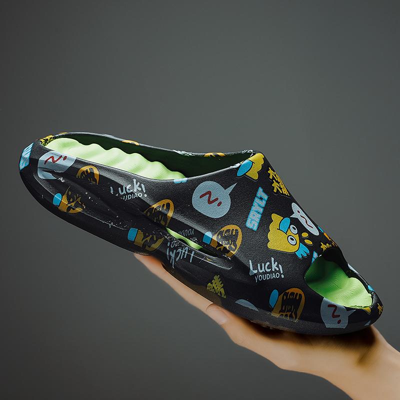 Sandales EVA Ultra -léger Tabouret Chaussures De Plage D'été Pour Hommes Maison Antidérapante, Traînant Loisirs De Plein Air Massage Pantoufles De Sable Pour Femmes