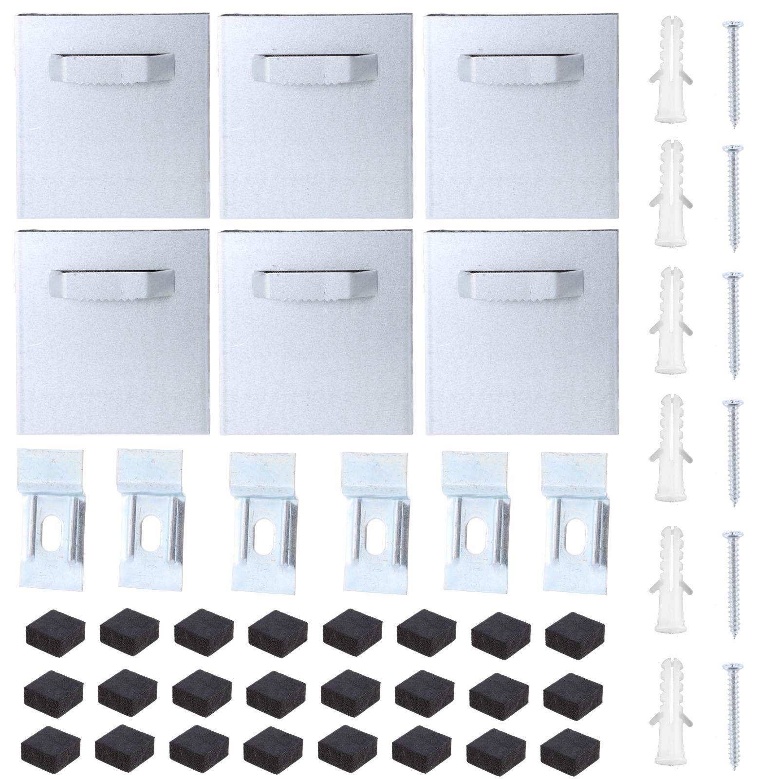 

Металлические самоклеящиеся крючки Алюминиевый квадратный настенный набор Самоклеящиеся металлические крючки набор для подвешивания картин, произведений искусства и зеркал