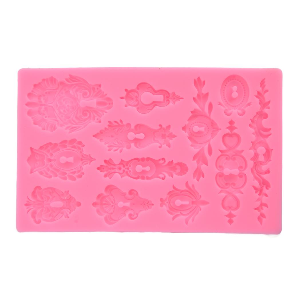 Silikonformen Relief 3D Muffinform für DIY Backen Süßigkeiten Schokoladenstück-Cookie-Kuchen