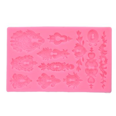 Silikonformen Relief 3D Muffinform für DIY Backen Süßigkeiten Schokoladenstück-Cookie-Kuchen