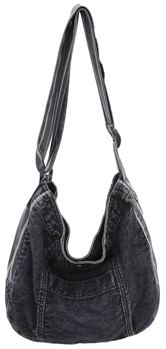 

Denim Shoulder Crossbody Shoulder Large Shoulder Commuting to Work or Popular [Doneboo] Bag, Bag, Bag, Bag, Women s Handbag, Capacity, Bag, Handbag, чорний