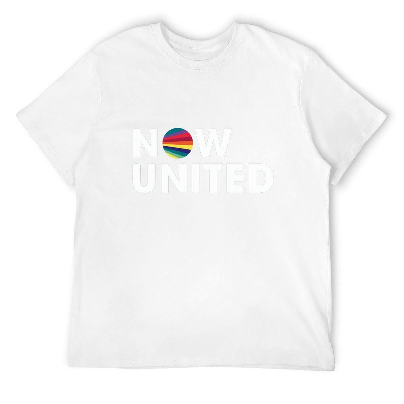NOW UNITED Футболка корейская мода большие размеры футболка на заказ Мужская хлопковая футболка S