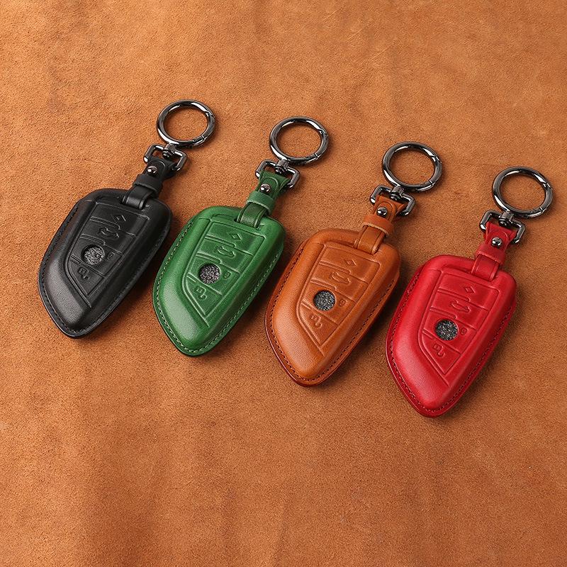Genuine Leather Key Case for BMW 5 & 7 Series - Blade Key Compatible