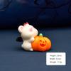 Mini Halloween Ornament Cartoon Pumpkin Ghost Broom Witch Figurine Micro Landscape Car Interior Home Desktop Decoration