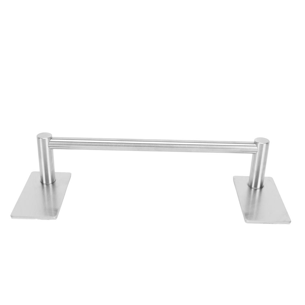 Selbstklebende Handtuchstange aus Edelstahl mit Sockel Badezimmer Küchenhandtuchhalter für Zuhause