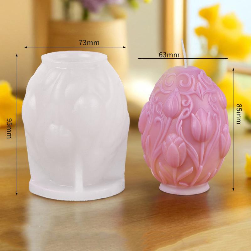 

Силиконовая форма для свечи в виде цветка тюльпана своими руками, форма для свечи в виде цветка пиона из ротанга, пасхальные рельефные яйца, формы из гипса и смолы C