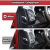2pcs/set Dashboard Air Conditioning Vent Cover Trim for Ford F150 2015 2016 2017 2018 2019 2020 Interior Accessories (Carbon Fiber)