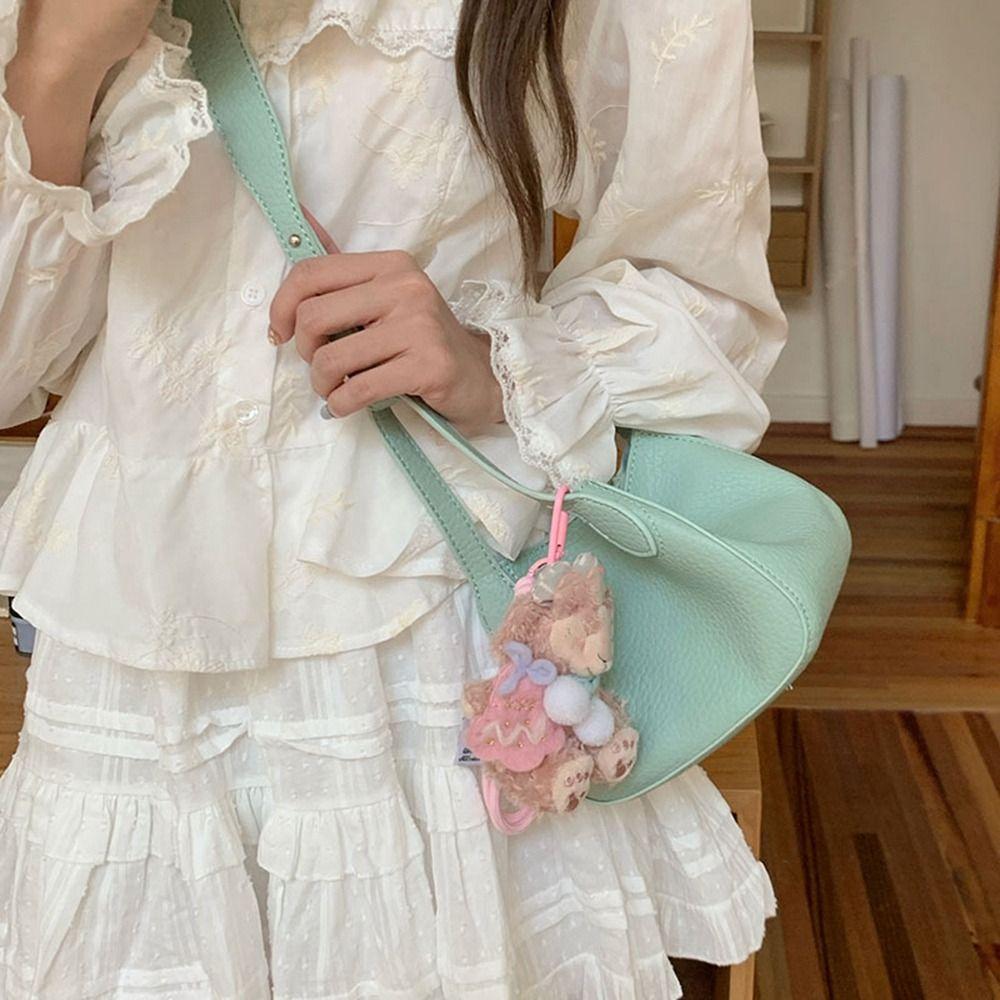 

Сумка-корзина для овощей Pure Color, мини-сумка через плечо, портативная дорожная сумка через плечо зелёный