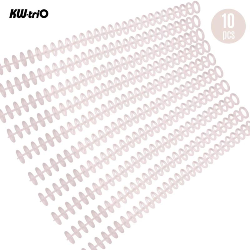 10pcs Plastic 30-Hole Loose Leaf Binders Ring Binding Spines Combs 85 Sheets Capacity for DIY Paper Notebook Album