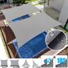 Vela de Sombra Cinza Impermeável para Exterior Jardim Velas Toldo Pátio Festa Protetor Solar Toldo 98% Bloqueio UV Tecido de Sombra com Corda Grátis
