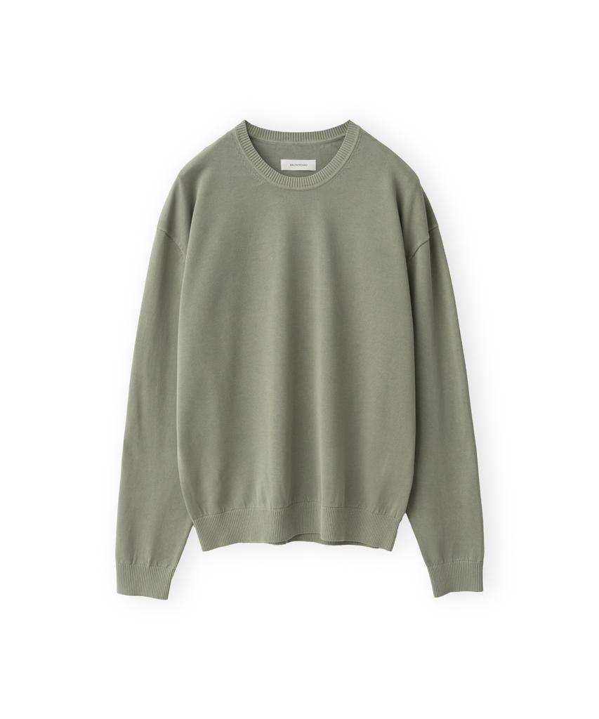 Beulaunyadeu Washed Cotton Knit, Olive Gray