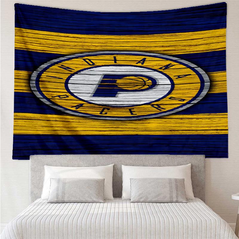 Pacers Basketball Team Quick-Dry Tapestry Hanging for Bedroom,Livingroom, Playroom,Decor Art Room Wall Tapestry Holiday and Birthday Gifts