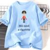 Mii Need A Cigarette Retro T Shirt WOMEN Unisex Funny Weird Offensive Humor Tshirt Loose Design Lovers Casual Short Sleeved Tshirt