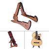 Universeller faltbarer Gitarrenständerhalter, Mahagoni-Massivholz-Saiteninstrumentenhalterung, niedliches Kaninchen
