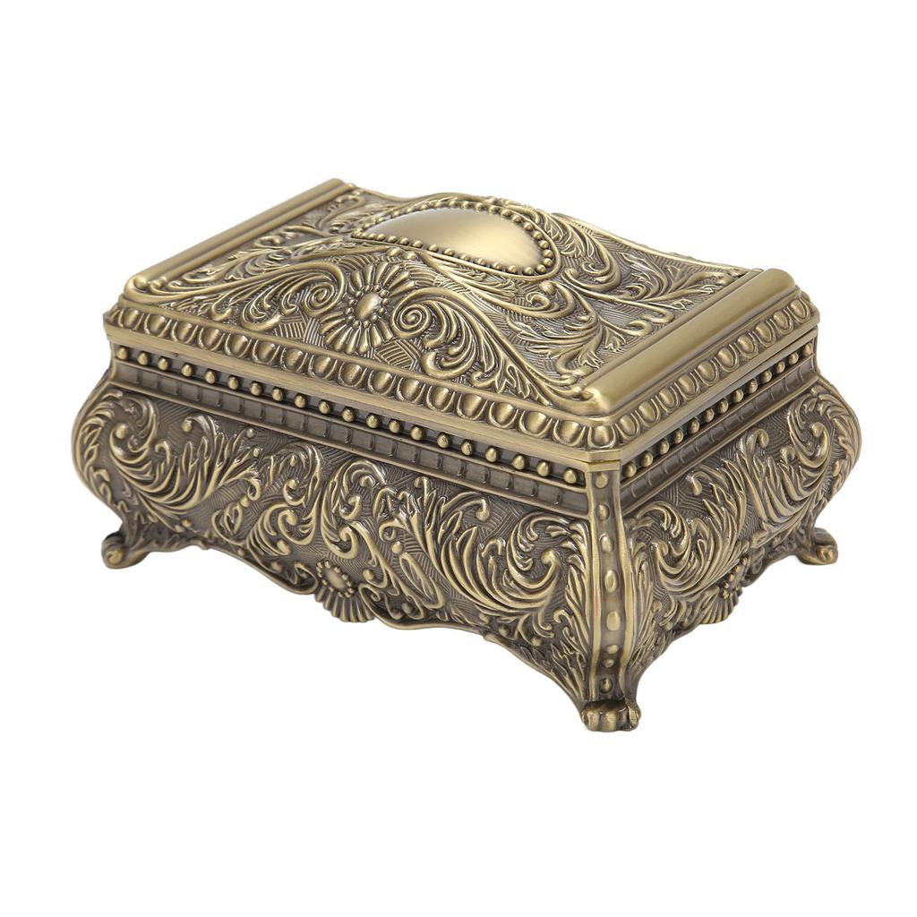 Vintage Jewelry Box Home Creative European Style Treasure Storage Case Wedding Birthday Gift Retro