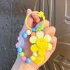 Colorful Sunflower Beaded Bracelet Keychain Gift for Women