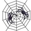 T02C!Halloween Decoration Spider Props Ghost Festival Bar Ghost House Decoration Black Imitation Plush Spider