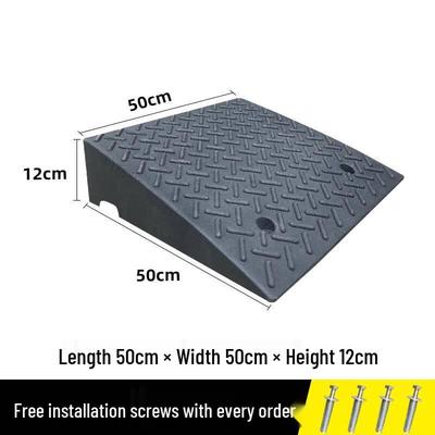 Heavy-Duty Rubber-Plastic Curb Ramp
