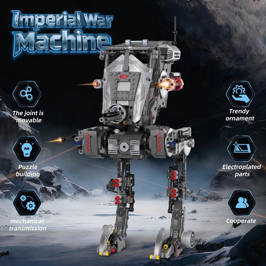1223Pcs Interstellar War Robot Model Assembly Toy Educational Toy Moc Building Blocks Set Toy Ornament Kids Birthday Gift