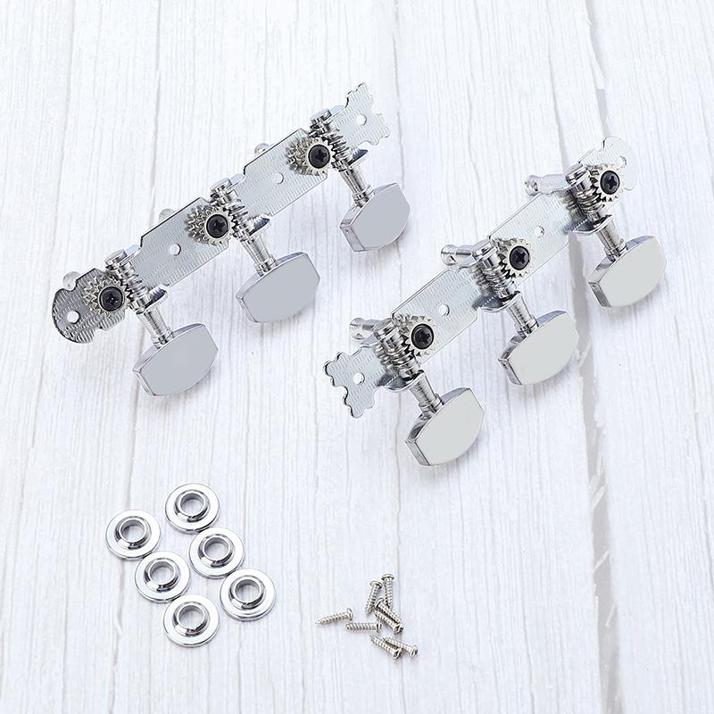 6 Pieces Guitar String Buckle Accessories Triple Tuner Guitar String Tuning Nails Replacement Parts for Guitar