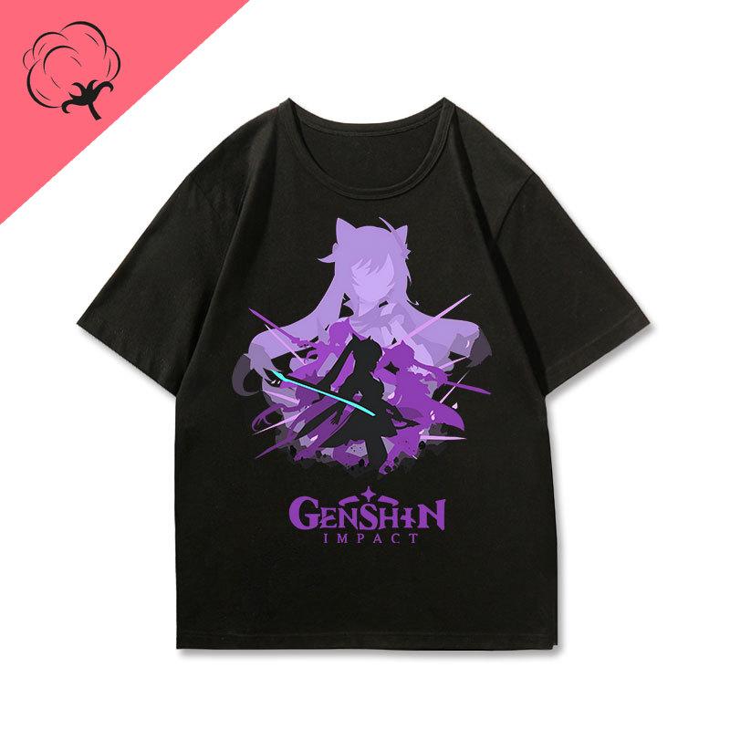 Genshin Impact T Shirt Cotton Crewneck Short Sleeve Printed Tee Harajuku Gamer Clothes 2025 New Style Camisa Y2k Graphic Tee