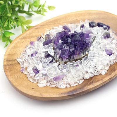 Nature Power Stone Ready To Use Purification Set Natural Stone Purification Ripple Stone Crystal Purification Plate (Amethyst)