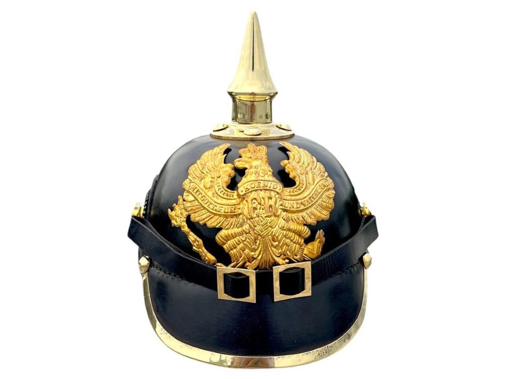 

Немецкий прусский шлем Немецкий кожаный шлем-пикельхаубе Шлем имперского офицера M аэро