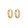 Golden Tungsten Electroplated Circular Exaggerated Plain Hoop Earrings Beach Vacation Women Lightweight Luxury Niche High-End
