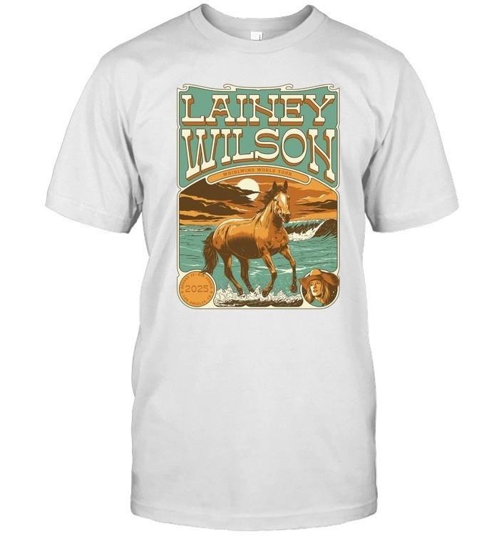 Lainey Wilson T-Shirt 2025 Whirlwind World Tour Concert Tee