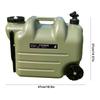 28L Camping Water Container Water Bucket No Leakage with Faucet&Wheel Camping Water Jug Camping Water Storage Carrier Water Tank