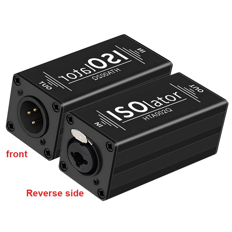6.35 XLR Audio Noise Isolator Female to Male, Common Ground Loop Noise Suppressor Filter Eliminates Buzz Hum for PC Laptop Audio Equipment