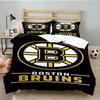 Bruins Emblem hockey 3PCS Bedding set,Ideal for 1pc Duvet Cover And 2pcs Pillowcases Perfect for Fan gift,Ideal for Bedroom, Dormitory