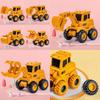 Childrens Pressing Sliding Construction Vehicle With Pushback Function For Kids Educational Play