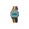 Relógio personalizado série modificada pulseira de nylon colorida espelho verde caixa de resina cinza clássico retrô F-91WS-8DF modificado-Ni F-91WS-8DF